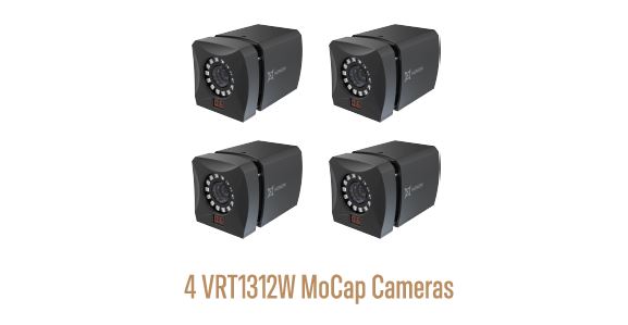 4 VRT1312W MoCap Cameras