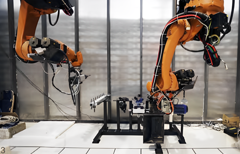 The operating arm of a digital intelligent robot platform equipped with a perception system