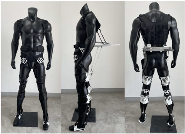 Passive multi-synergistic exoskeleton experimental prototype