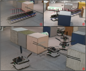 Experiments with a deformable robot (SCR-DB) with a differential drive mobile base
