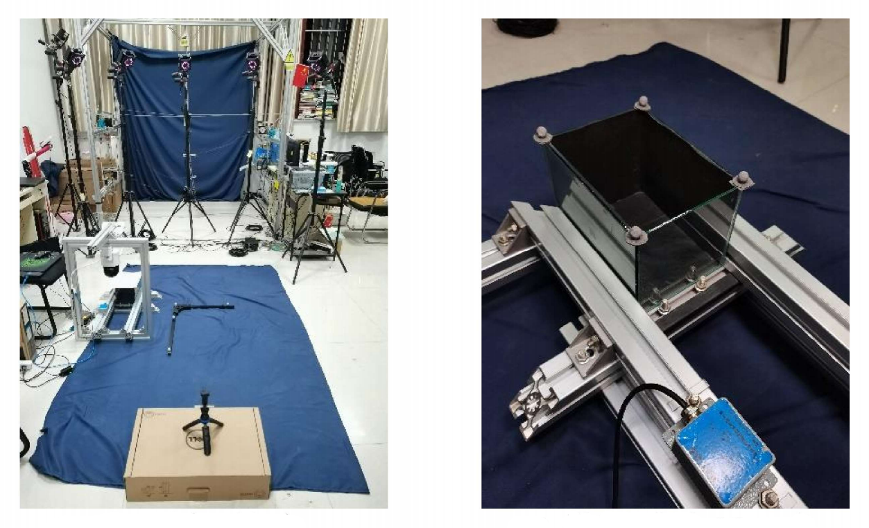 Calibration of the global coordinate system and layout of markers on laser target