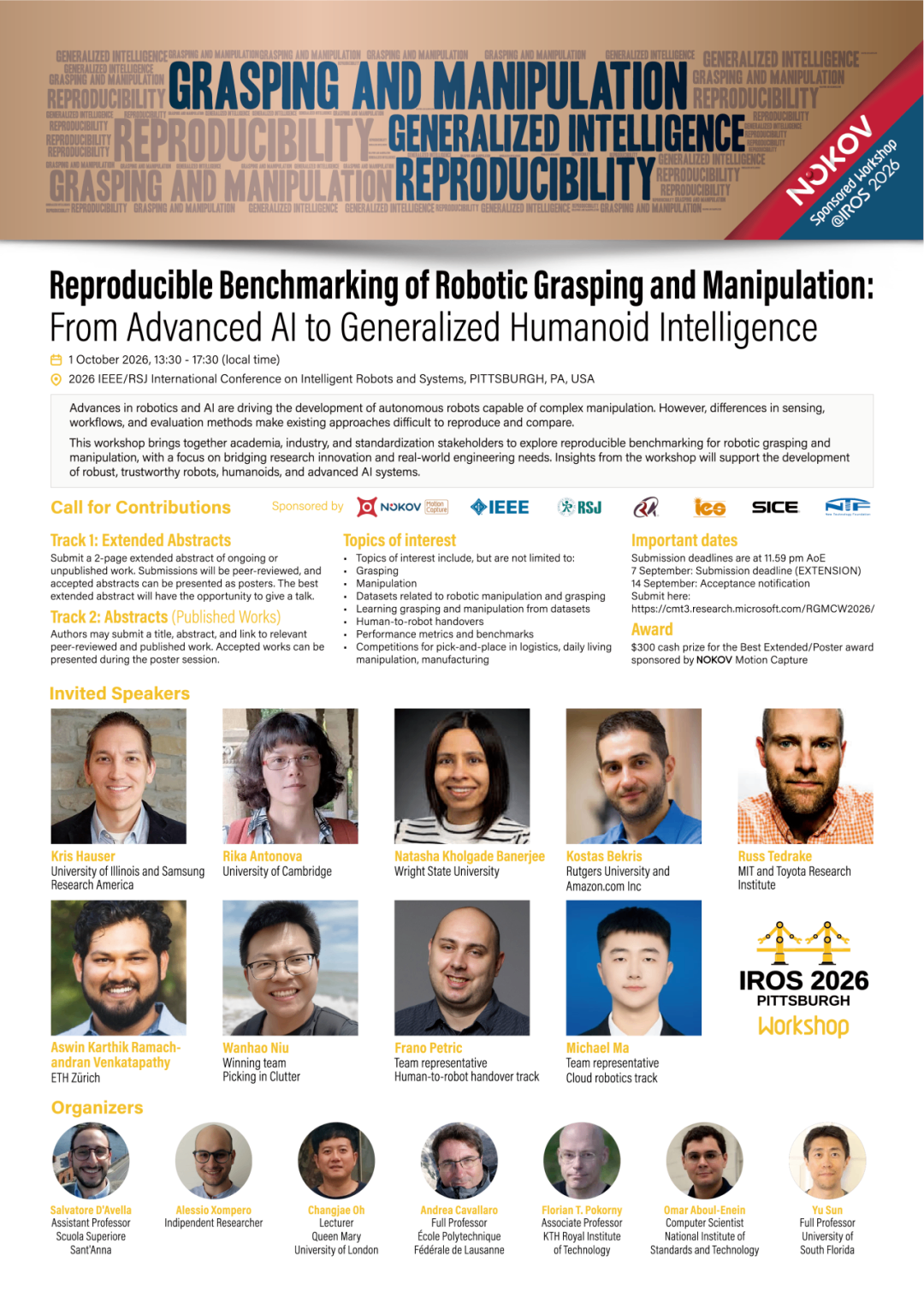 Reproducible Benchmarking of Robotic Grasping and Manipulation: From Advanced AI to Generalized Humanoid Intelligence