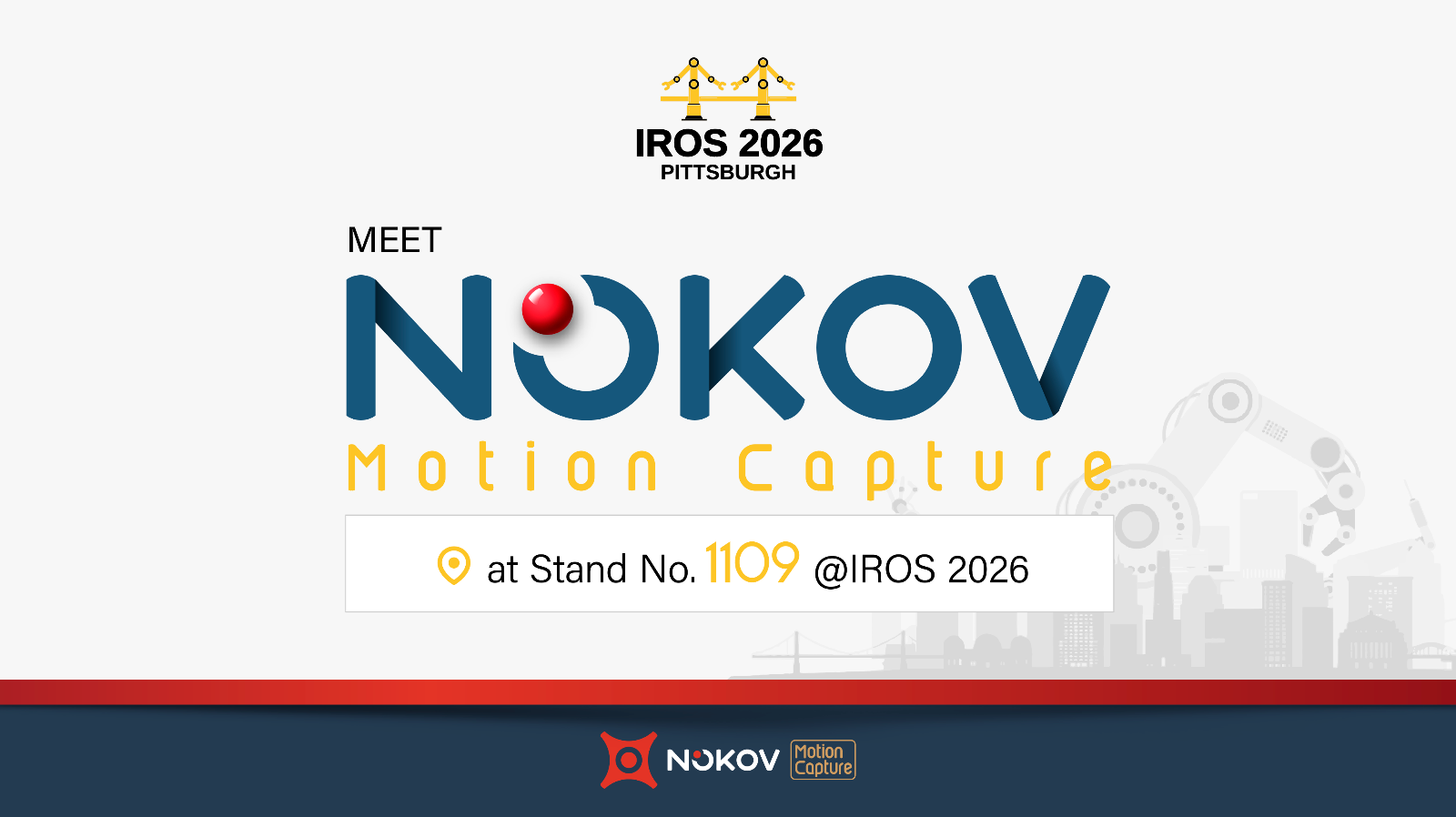 IROS 2026 | Meet NOKOV Motion Capture at Stand 1109 in Pittsburgh