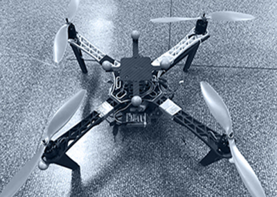motion capture markers paste  on six rotor UAV