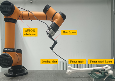 the process of robot‐assisted plate implantation